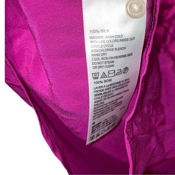 Tommy Bahama Pink Silk Button Down Shirt - Picture 4 of 5